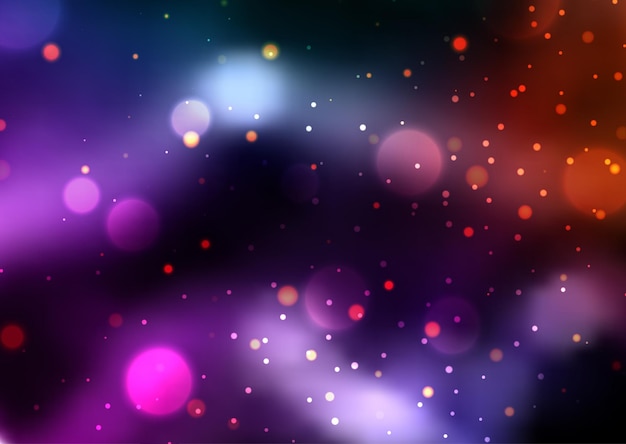 Colourful bokeh lights background