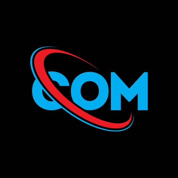 COM logo COM letter COM letter logo design Initials COM logo linked with circle and uppercase monogram logo COM typography for technology business and real estate brand