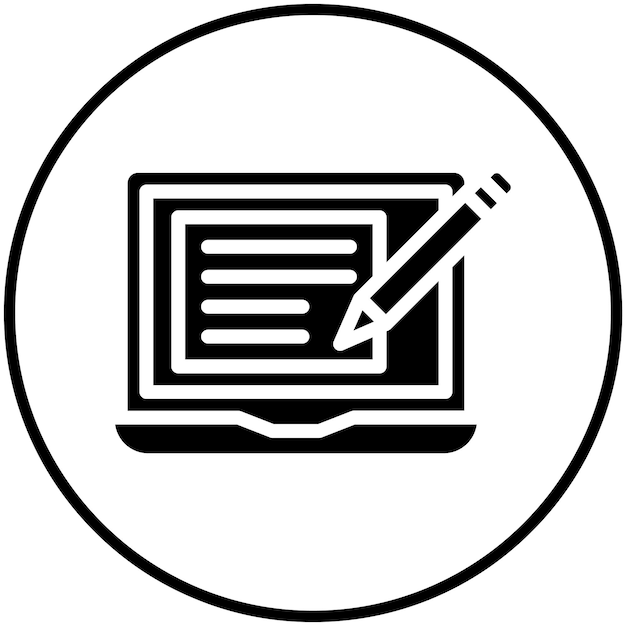 Compose vector icon illustration of OnGSCE Education iconset
