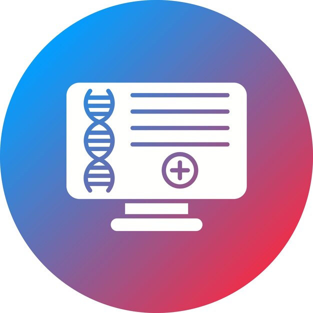 computational biology icon vector image can be used for bioengineering