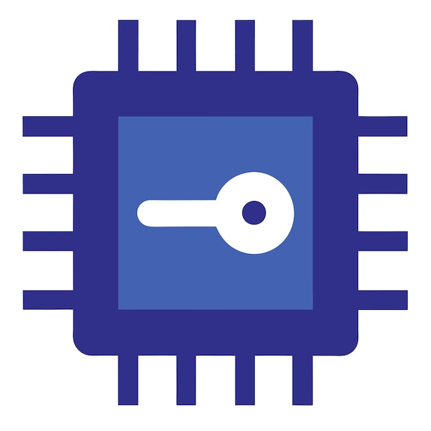 computer hardware components parts and devices featuring central processing unit cpu vector style