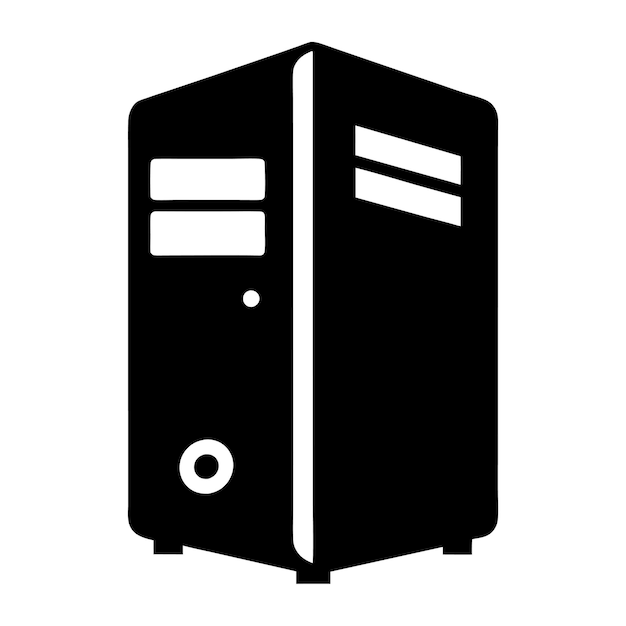 Computer Hardware Components Parts and Devices Featuring Graphics Processing Unit GPU Vector Design