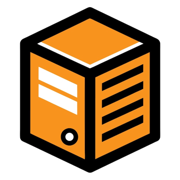 Computer Hardware Components Parts and Devices Featuring Storage Devices Vector Style Design
