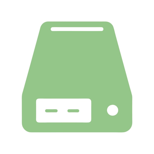 Computer Hardware Components Parts and Devices Featuring Storage Devices Vector Style Design