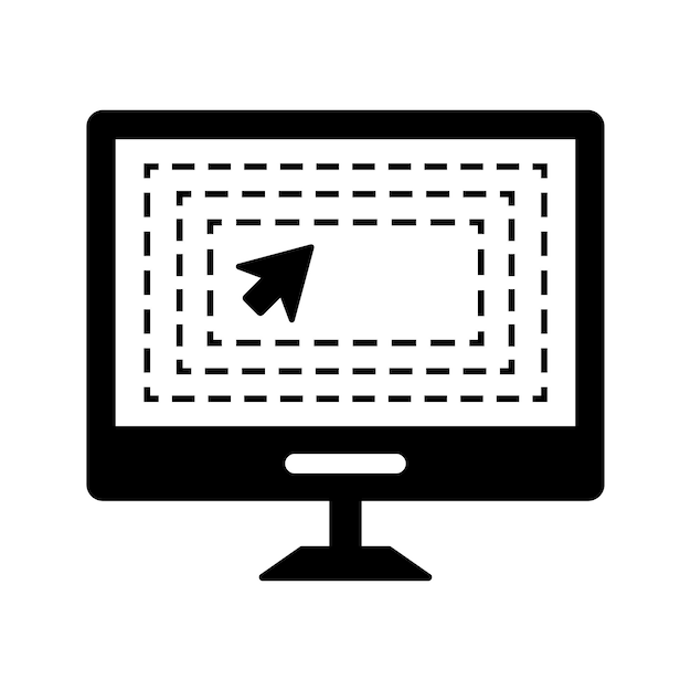 Computer Monitor or Mouse Click Icon design