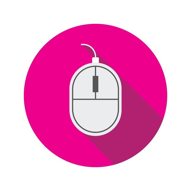 computer mouse vector icon illustration isolated for graphic and web design