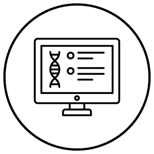 Computer Science vector icon Can be used for Research and Science iconset