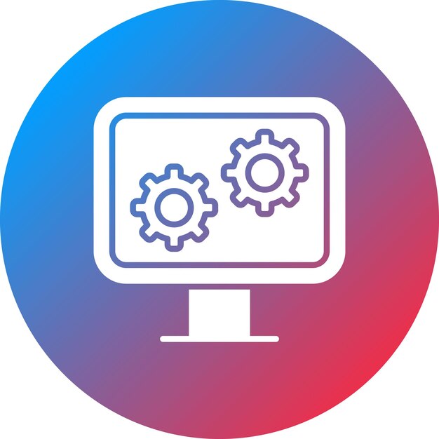 computer settings icon vector image can be used for web marketing