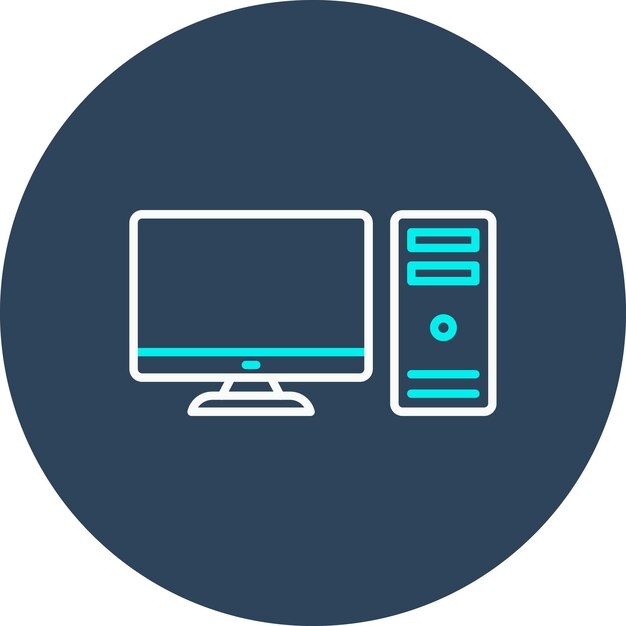 computer vector icon can be used for computer and hardware iconset