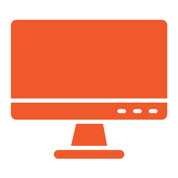 Computer Vector Icon Design Illustration