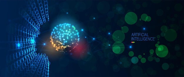 Conceptual technology illustration of artificial intelligence