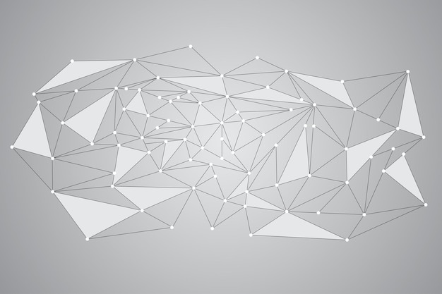 connections with points and lines Geometric backgroundAbstract design