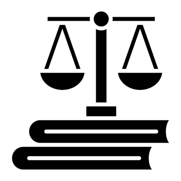 Constitution Glyph Solid Black Illustration