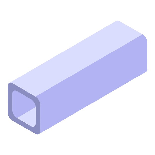 Construction gutter icon Isometric of construction gutter vector icon for web design isolated on white background