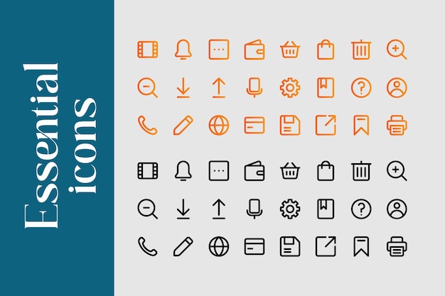 Contact Line Icons Editable Stroke Pixel Perfect For Mobile and Web