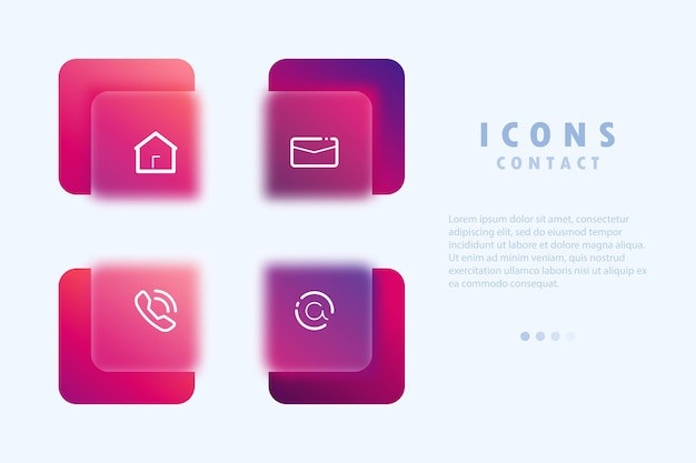 contact us icon. can be used for landing page. social media network. vector line icon for business and advertising.
