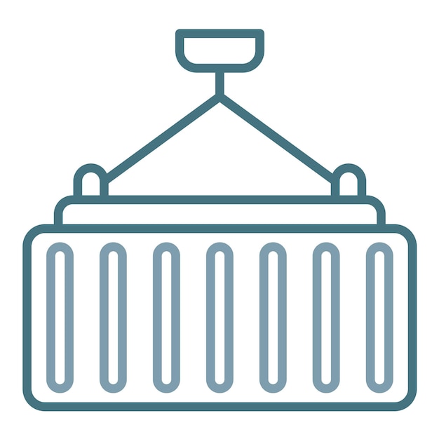 Container Flat Illustration