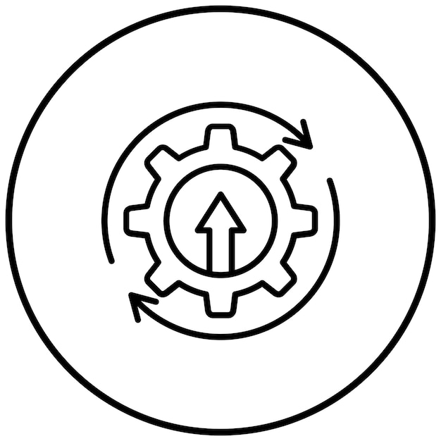Continuous Improvement vector icon Can be used for Core Values iconset