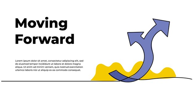 Continuous line design of two arrows pointing up Single line decorative elements