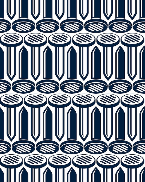 Continuous vector  backdrop with three-dimensional nails. High quality stylish components used in manufacturing, building and carpentry.