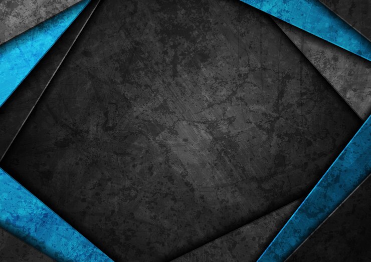 Vektor contrast dark grey and blue curved stripes abstract grunge tech graphic design old wall concrete texture vector corporate background