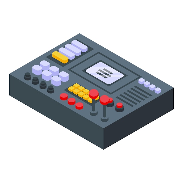 Control board icon Isometric of control board vector icon for web design isolated on white background