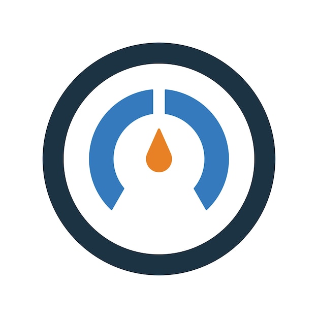 control temperature thermostat icon simple editable vector graphics