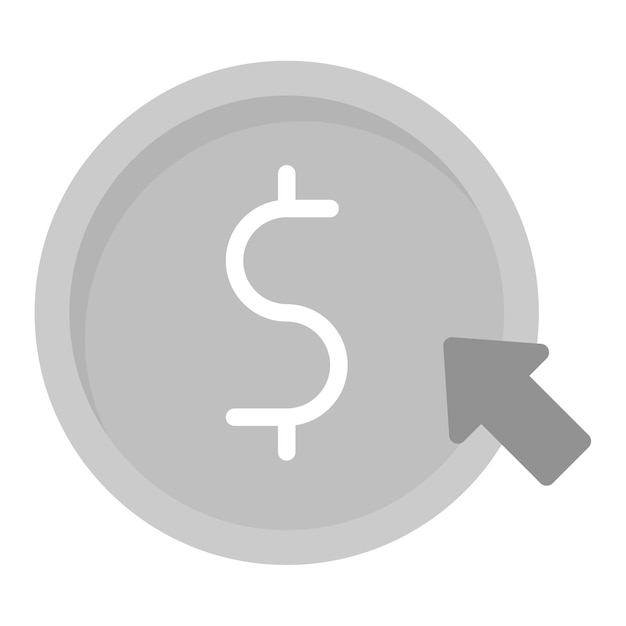cost per click icon vector image can be used for video blog