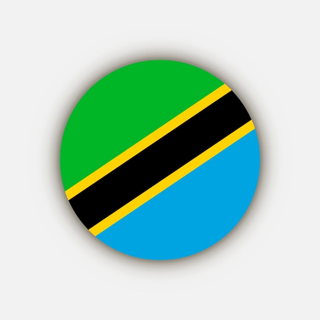 Country Tanzania Tanzania flag Vector illustration