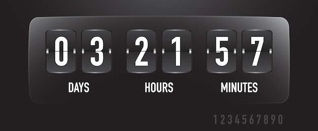 coutdown sale timer flip board with scoreboard
