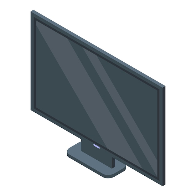 cozy home tv set icon isometric of cozy home tv set vector icon for web design isolated on white background