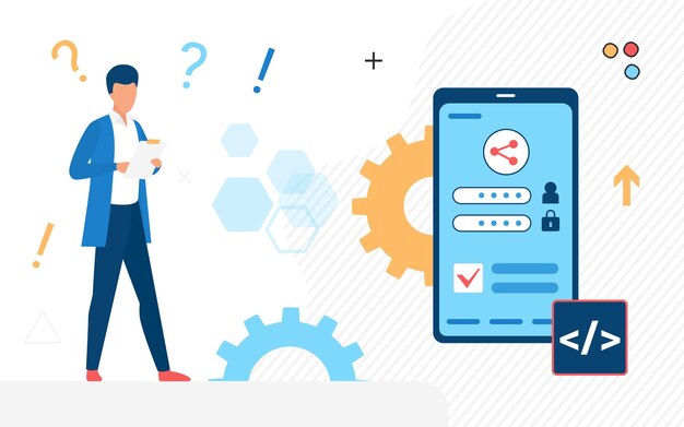 Creating and development process mobile application