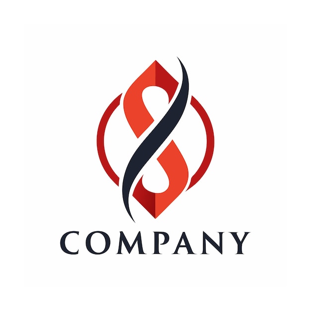 creative and elegant abstract minimalistic logo design vector for any brand company