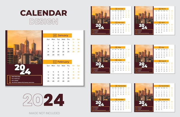 Creative beautiful new calender design