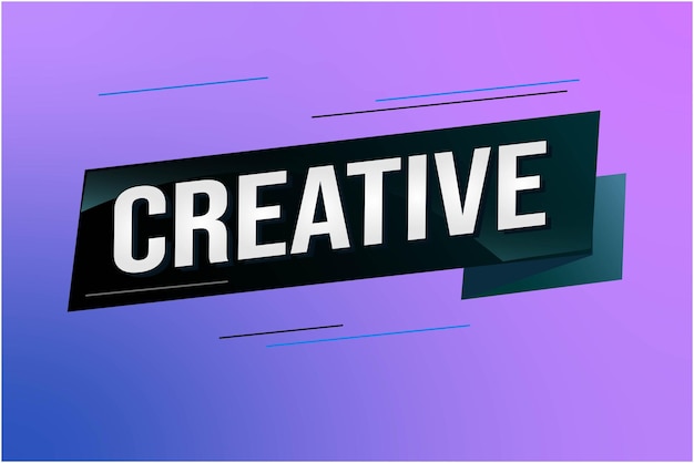 creative word concept vector illustration with lines 3d style for social media landing page templat