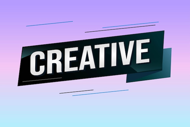 creative word concept vector illustration with lines 3d style for social media landing page templat