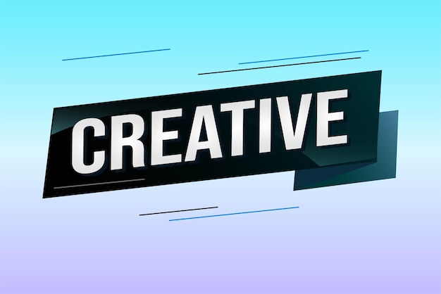 creative word concept vector illustration with lines 3d style for social media landing page