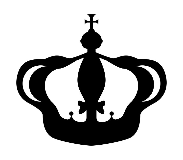 Vektor crown icon in flat style isolated on white background crown symbol for your website design logoicon
