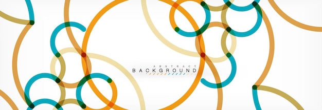 Curly lines abstract background color overlapping linear texture