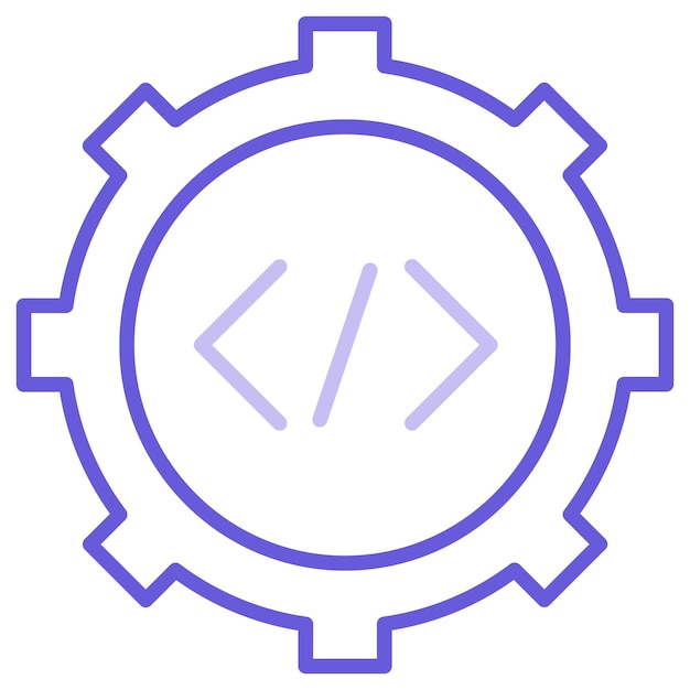 Custom Code Implementation Vector Illustration