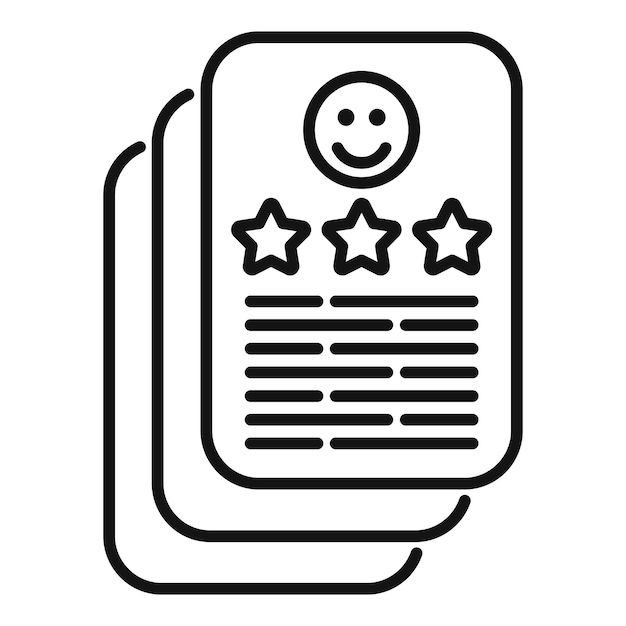 Customer feedback form icon vector