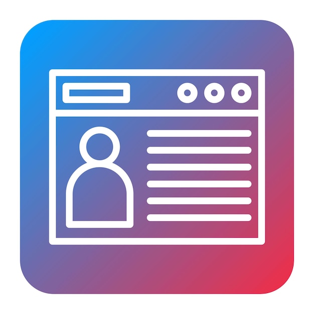 Customer Persona icon vector image Can be used for Market Research