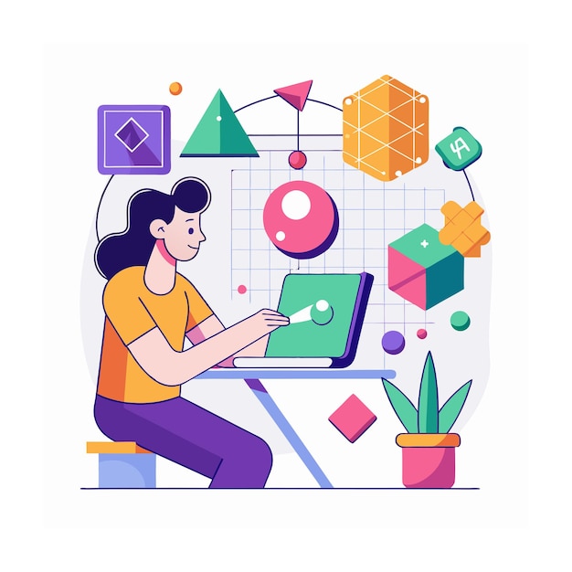 customer support flat design illustration