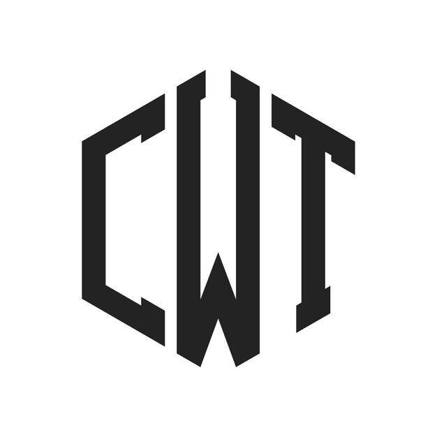 CWT Logo Design Initial Letter CWT Monogram Logo using Hexagon shape