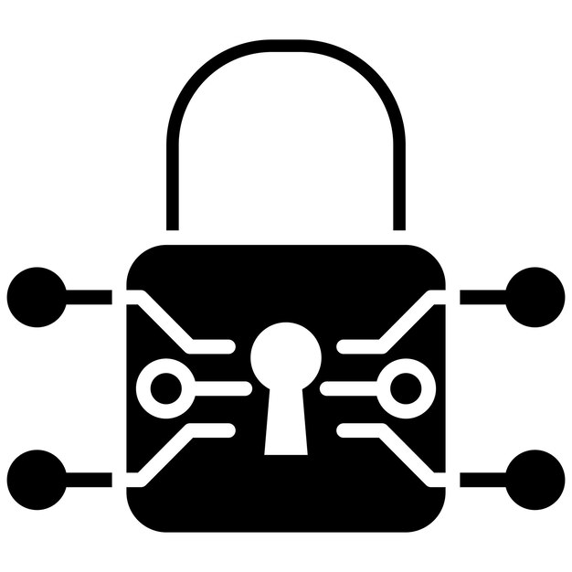 Cyber Security vector icon Can be used for Biometrics iconset