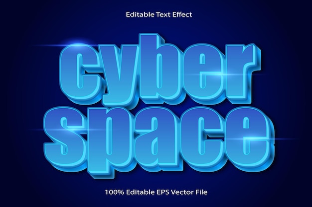 Cyber Space Editable Text Effect Emboss Cartoon Gradient Style