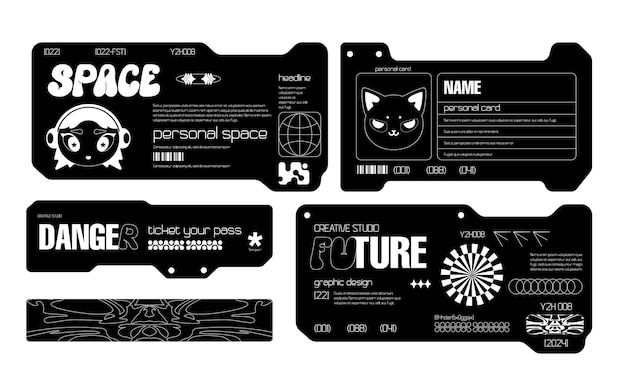 Cyberpunk Space Cards