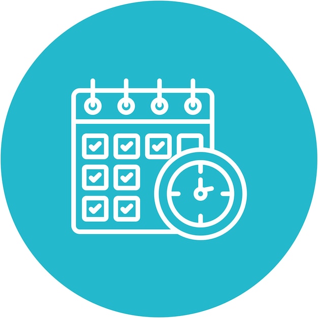 Daily Events Vector Illustration Style