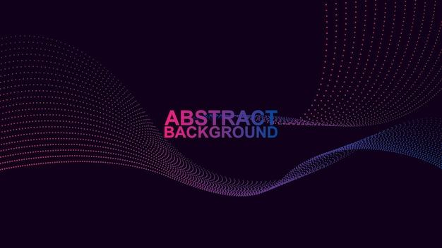 dark abstract modern background with glow magenta and blue wavy dots. futuristic and deluxe concept