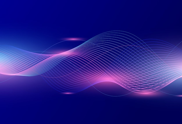 dark blue abstract wave line particle technology backgroundtrendyabstract backgroundline pink an